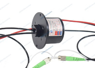 การบูรณาการเส้นไฟเบอร์ออปติก Rotary Joint Slip Ring กับ SM &amp; FC APC Connector